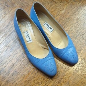 Celine Sky Blue Flats
